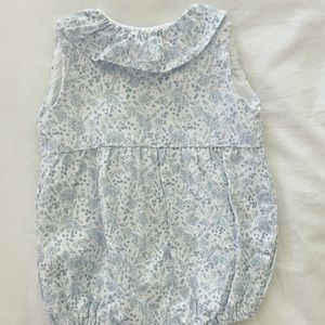 Baby girl bubble romper